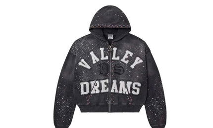 Vale Forever Classico Zip Up Hoodie Black