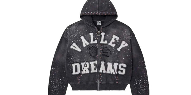 Vale Forever Classico Zip Up Hoodie Black
