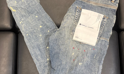 Purple Jean Vintage Spotted Indigo Wash