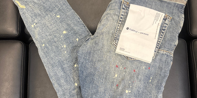 Purple Jean Vintage Spotted Indigo Wash