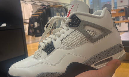 Jordan 4 White Cement Pre Owned No Box