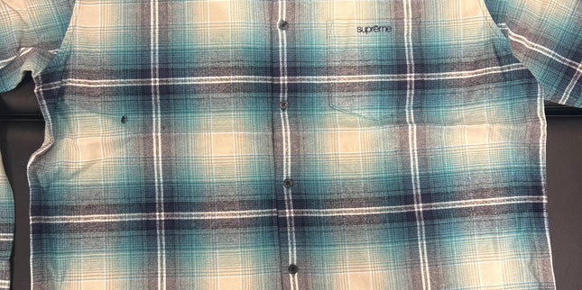 Supreme Button Up Flannel Blue