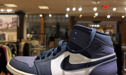 Jordan 1 Mid Obsidian Purple Pre Owned No Box