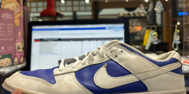 Nike Dunk Low Racer Blue White Pre-Owned No Box