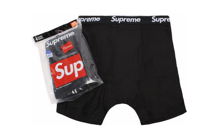 Supreme Hanes Boxes Black 4 Pack