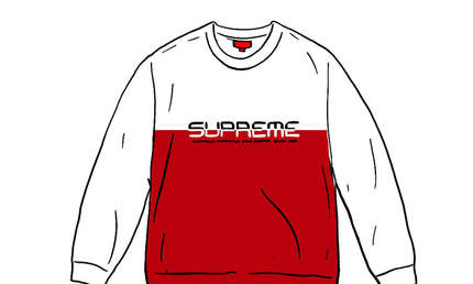 Supreme Sweater Split Logo