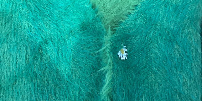 Furry green vest