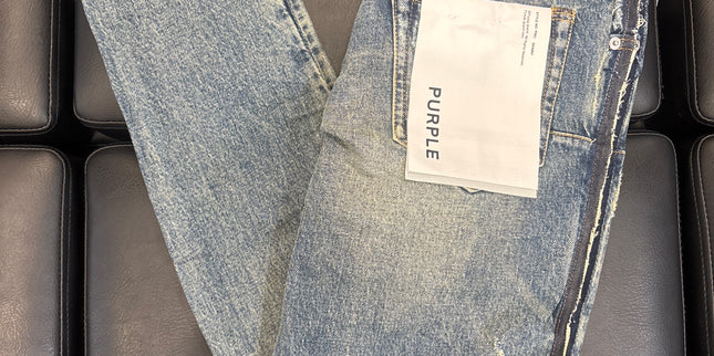 Purple Jean Shadow Seam Coated Tinted Kickdown