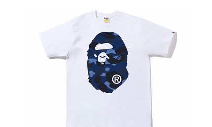Bape Camo Ape Head White Blue