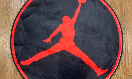 Jumpman red black Rug