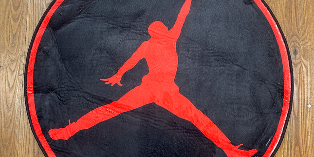 Jumpman red black Rug