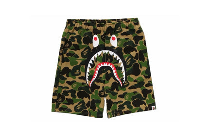 Bape ABC Camo Shark Shorts Green