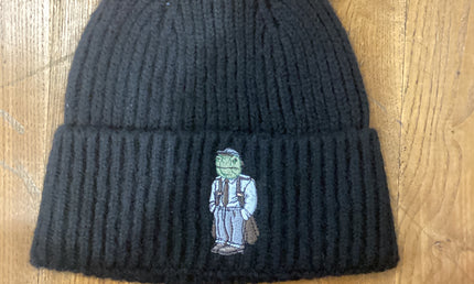 Turtle black beanie