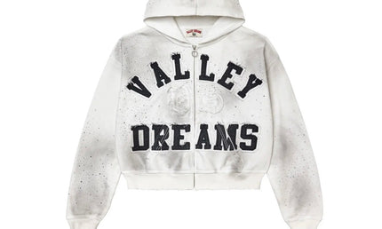 Vale Forever Classico Zip Up Hoodie White