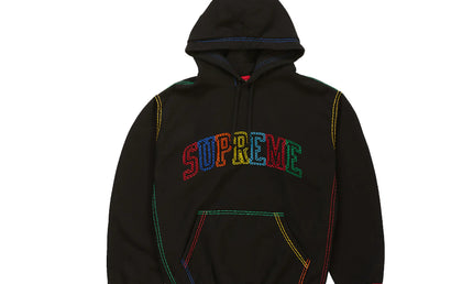 Supreme Hoodie Collard Black