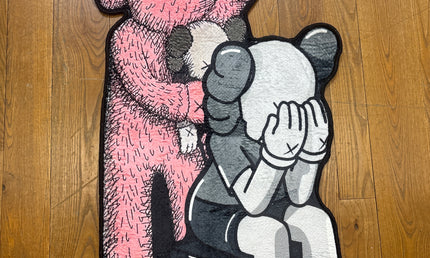 Kaws Pink Sitting Rug