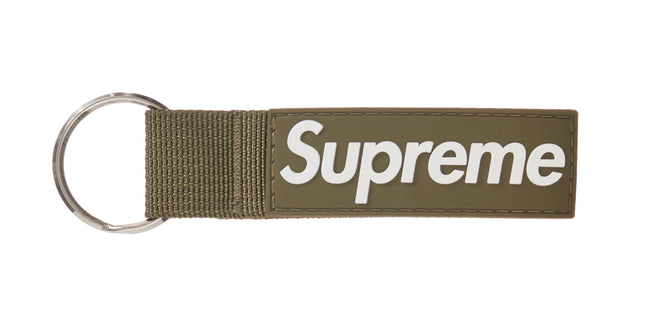Supreme Webbing Keychain Green