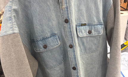 Supreme Gray Denim Jacket Pre Owned