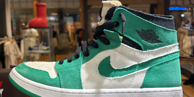Jordan 1 High Zoom Air CMFT Stadium Green Pre Owned No Box