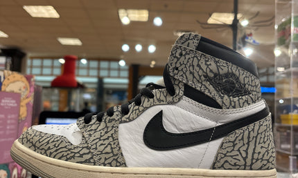 Jordan 1 High White Cement Pre Owned No Box