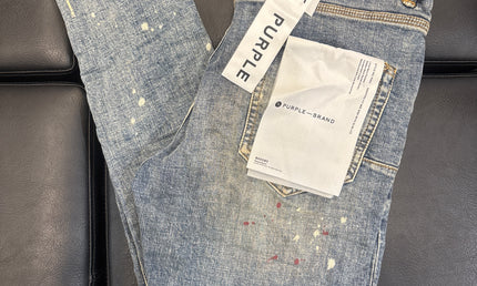 Purple Jeans Vintage Spotted Indigo