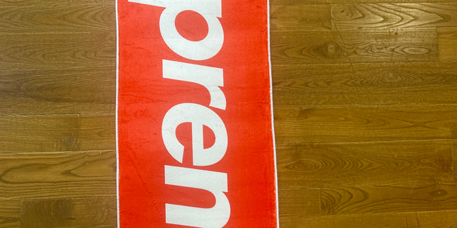 Supreme Banner Rug Red/Black