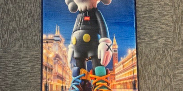 Kaws Big Boot Colorful Rug