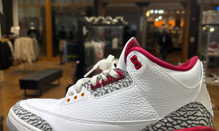 Jordan 3 Cardinal Red Pre Owned