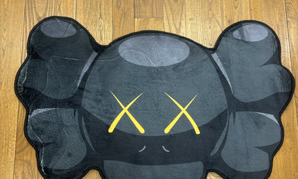 Kaws Black Head Rug