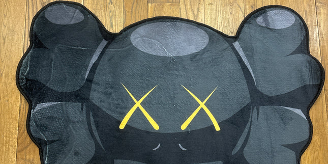 Kaws Black Head Rug