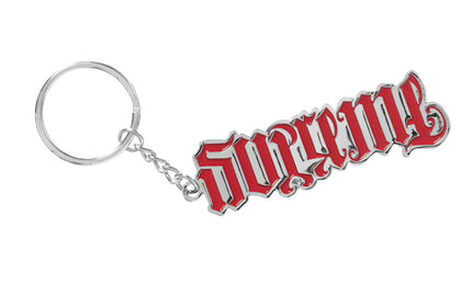 Supreme Ambigram Keychain Red