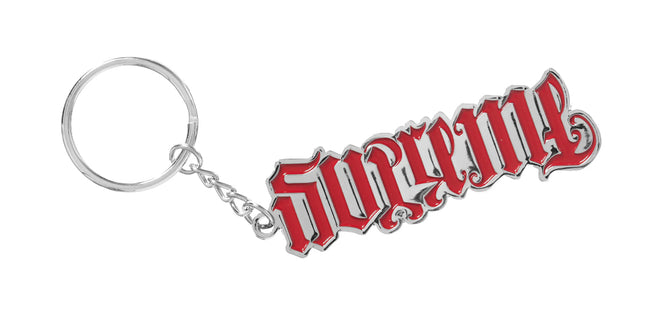 Supreme Ambigram Keychain Red
