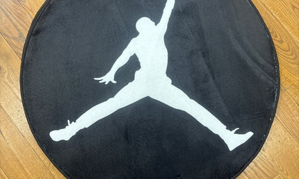 Jumpman Circle Black Rug