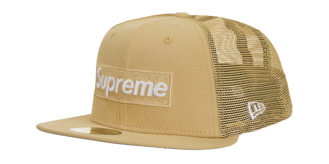 Supreme Box Logo New Era Light Gold 7 1/8