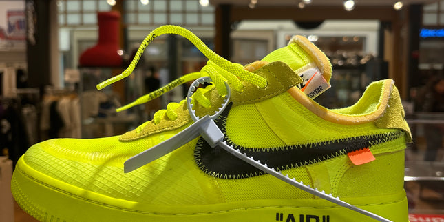 Nike Air Force 1 OFF-WHITE Volt Pre Owned No Box