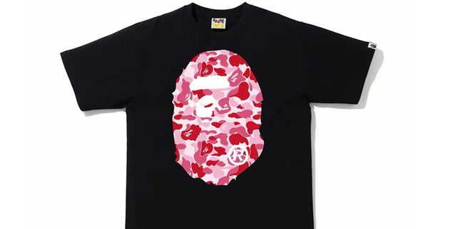 Bape ABC Camo Ape Head Black Pink