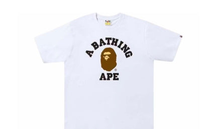 Bape College Tee White