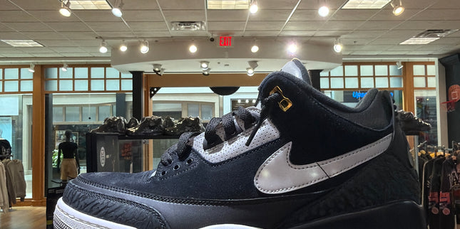 Jordan 3 Tinker Black Cement Gold Pre Owned