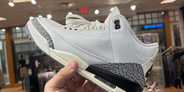 Jordan 3 white cement reimagined pre owned no box