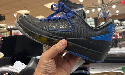 Off white Jordan 2 low black varsity Royal pre owned no box