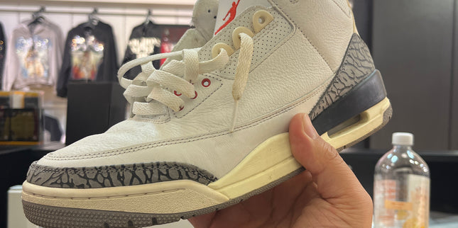 Jordan 3 White Cement Reimagined Pre Owned No Box