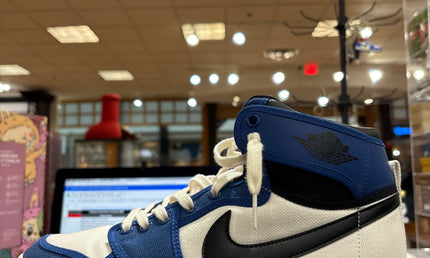 Jordan 1 Mid AJKO Storm Blue Pre-Owned No Box
