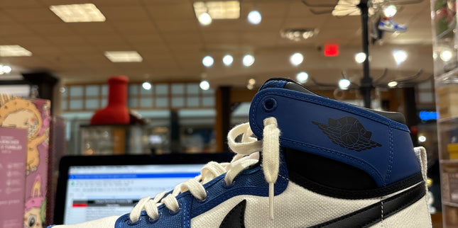 Jordan 1 Mid AJKO Storm Blue Pre-Owned No Box