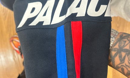 Navy line palace hoodie