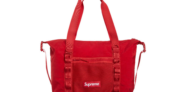 Supreme Tote Bag Zipper Red