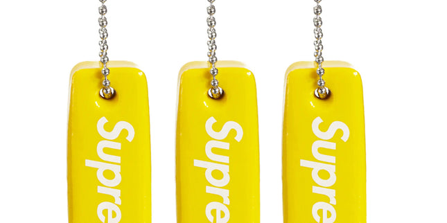 Supreme Floating Keychain Yellow