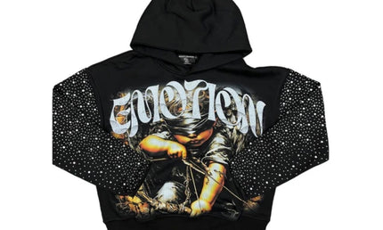 Mixed Emotion Archer Rhinestone Hoodie