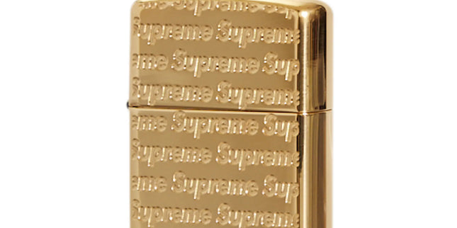 Supreme Zippo Gold