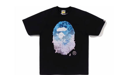 Bape Sakura Ape Head Tee Black