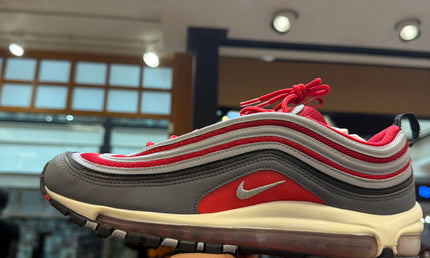 Nike Air Max 97 Dark Grey Gym Red Pre Owned